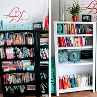 Bookshelves Before & After
